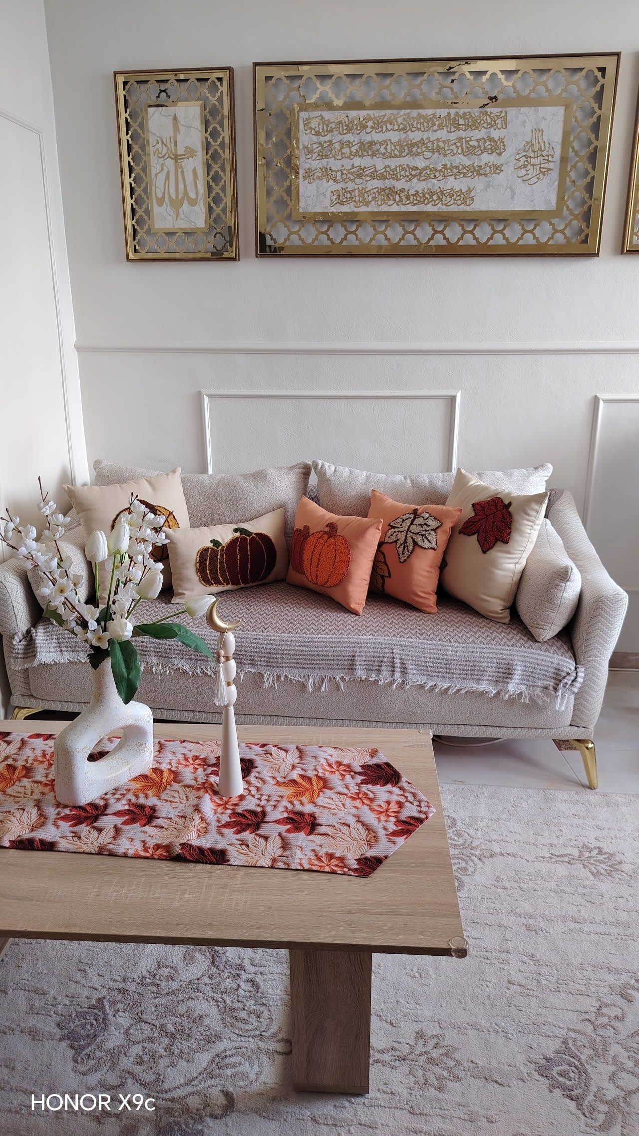 Coussin décoration d'automne, Zara, Orange, taille M, Neuf avec étiquette — occasion à Ain Benian (photo 2)