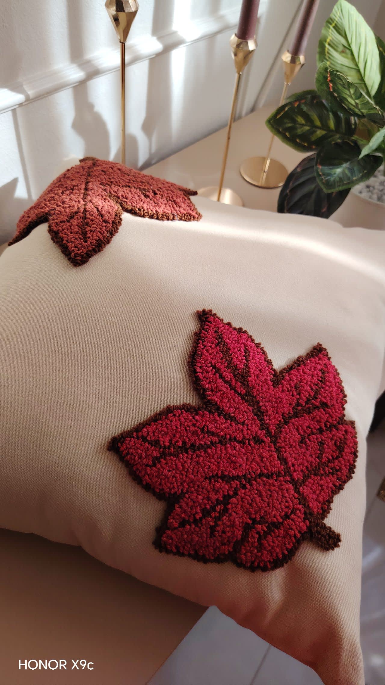 Coussin décoration d'automne, Zara, Orange, taille M, Neuf avec étiquette — occasion à Ain Benian (photo 5)