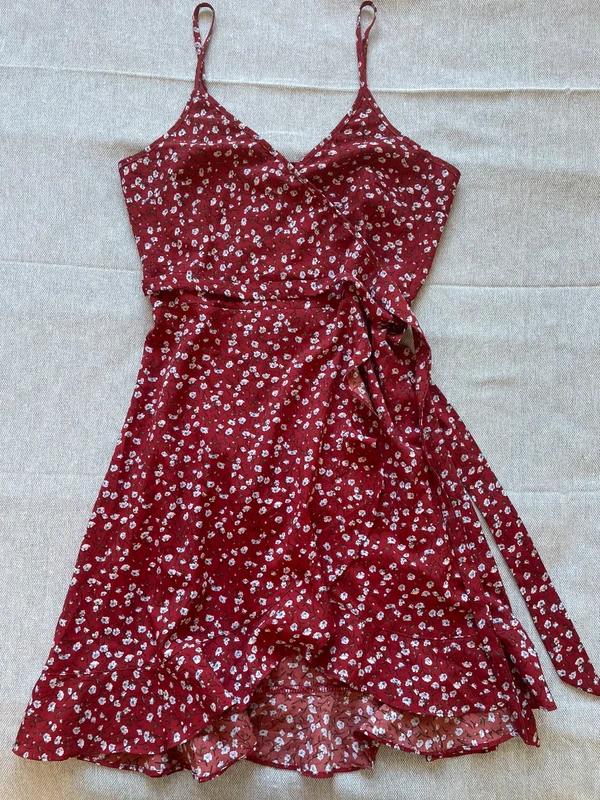 Petite robe d’été portefeuille, My Chic, Rouge, taille M / 38 / 10, Très bon état — occasion à Oran