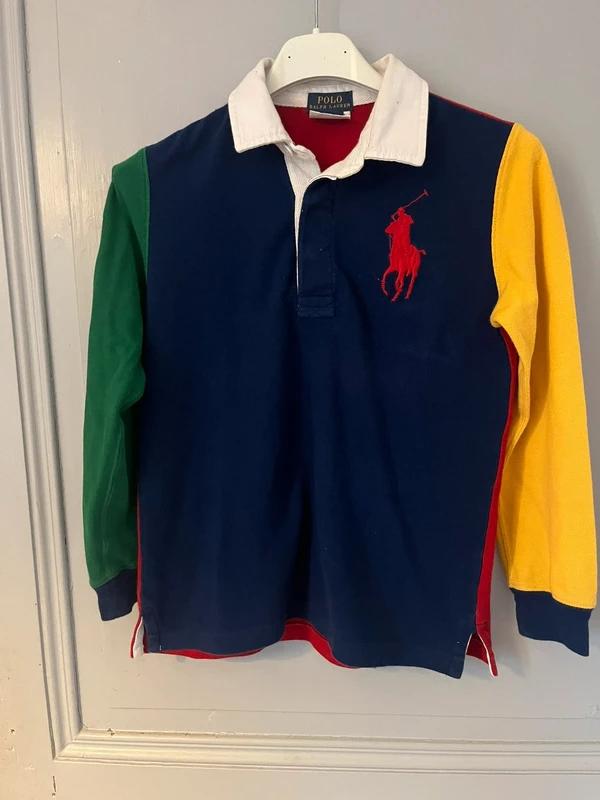 Très beau polo Ralph Lauren, Ralph Lauren, Multicolore, taille 7 ans / 122 cm, Très bon état — occasion à Guidjel