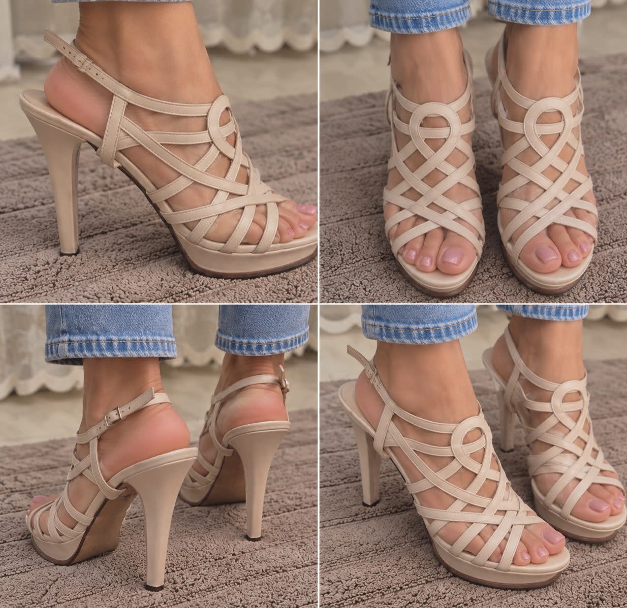 🇪🇺 ORIGINAL D’EUROPE – Sandales LODI en cuir véritable – 38, Beige, taille 38, Très bon état — occasion à Cheraga