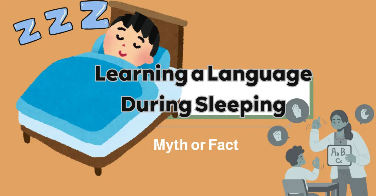 Learnign Language While you Sleep Learnign Language While you Sleep