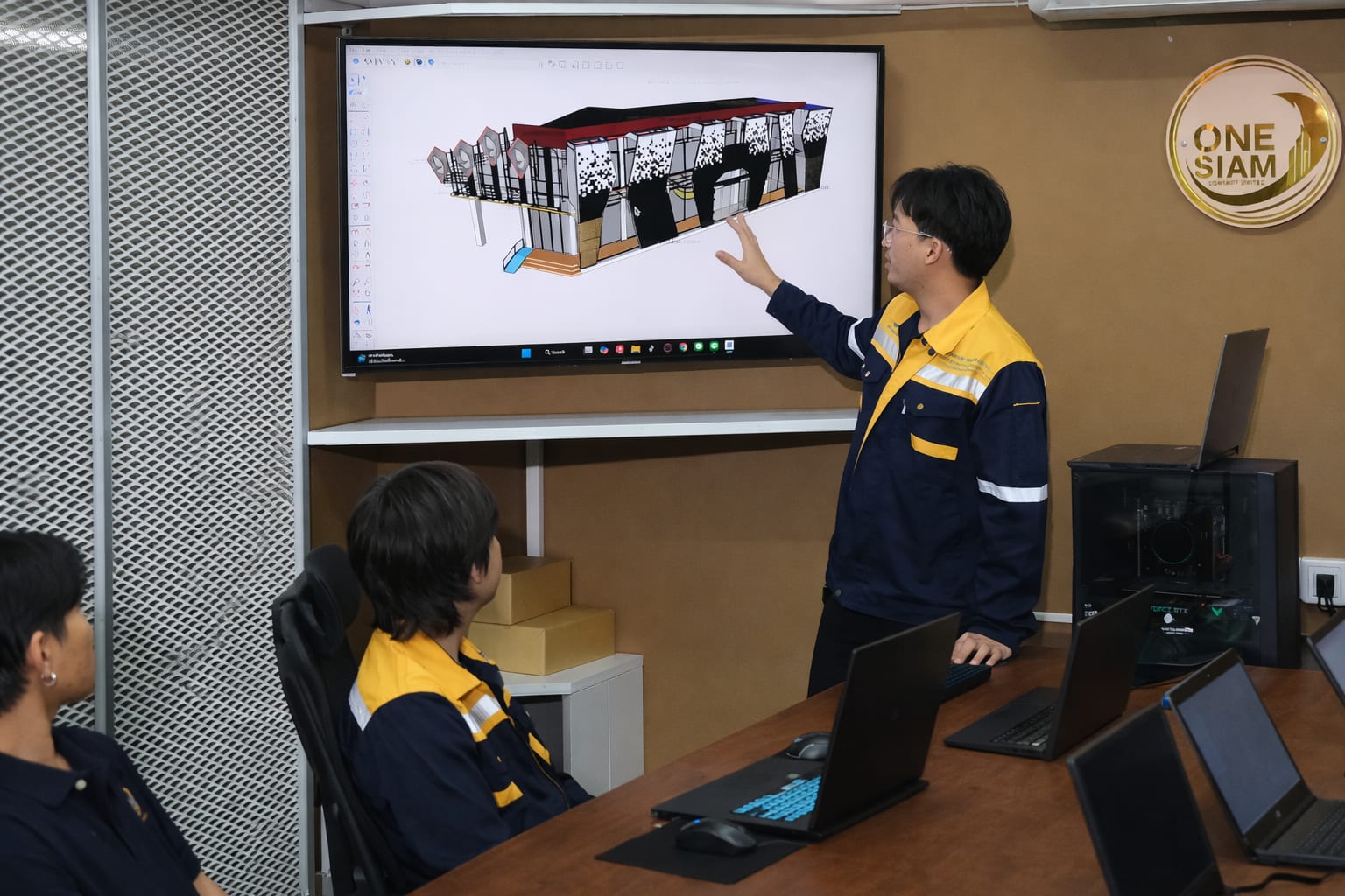 ออกแบบฟาซาด 3D Rendering