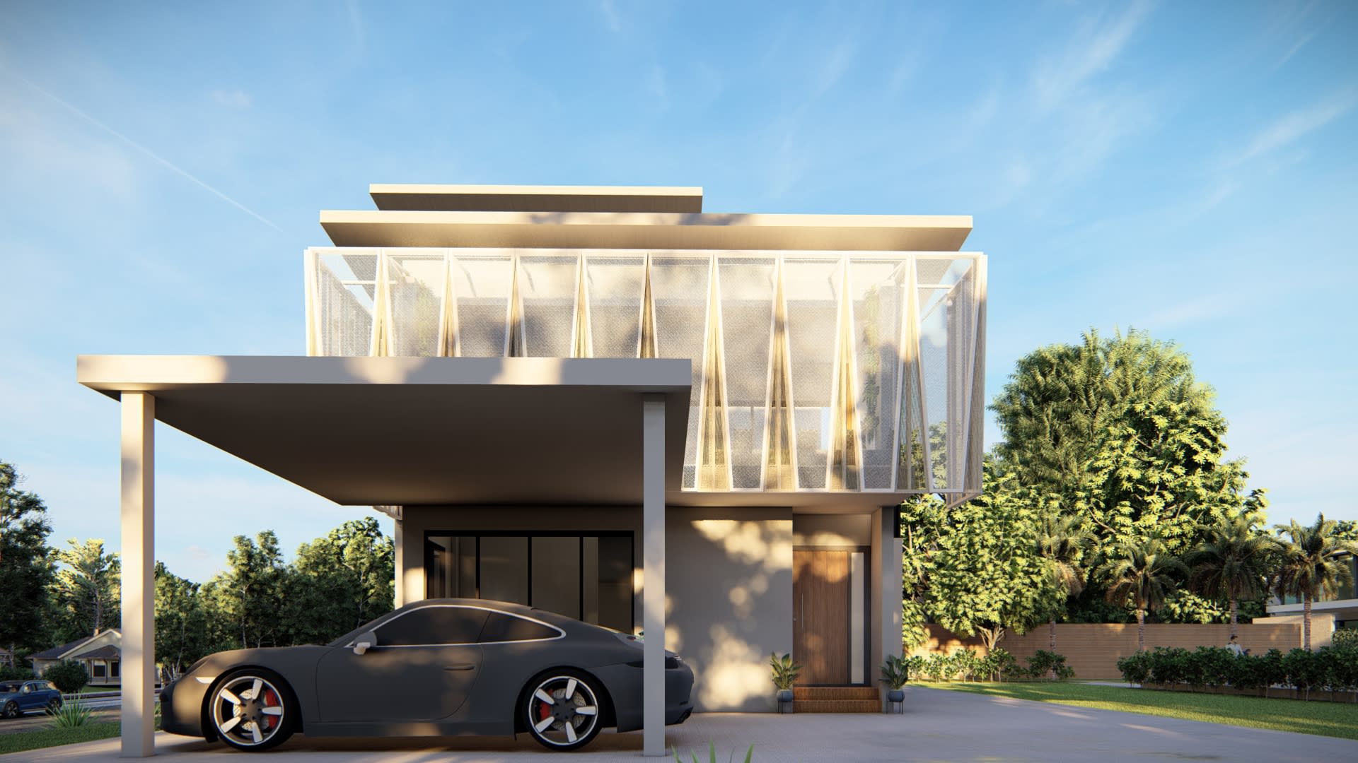 ฟาซาดอาคาร facade วันน์สยาม