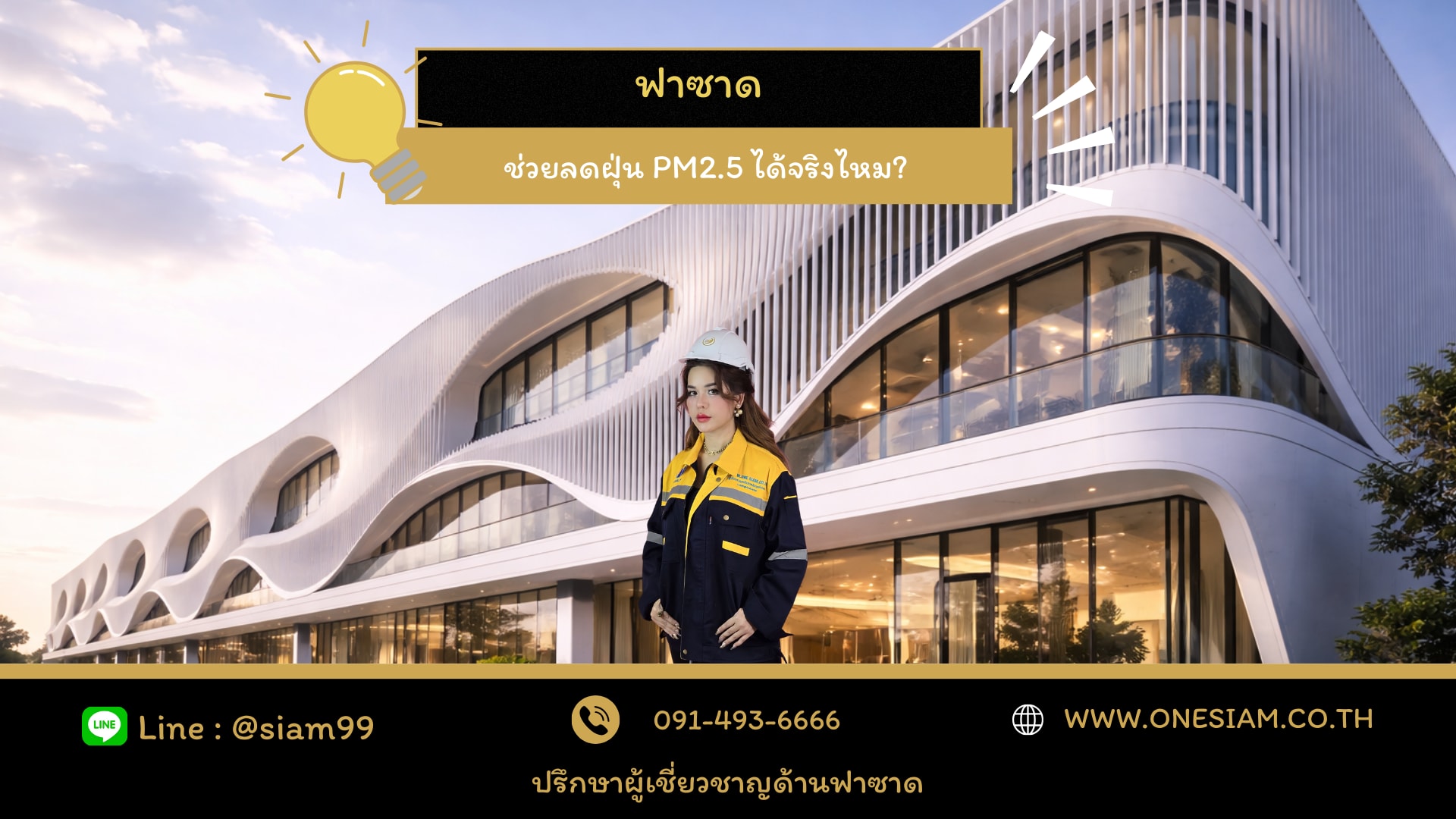 ฟาซาดช่วยลดฝุ่น 