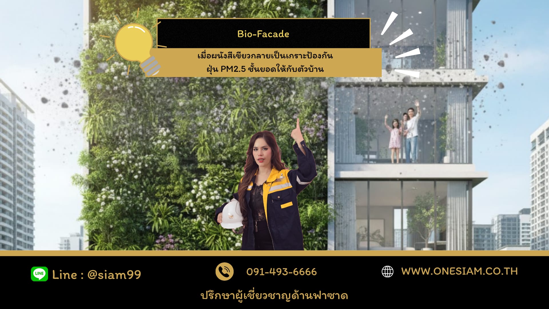 ฟาซาดช่วยลดฝุ่น 