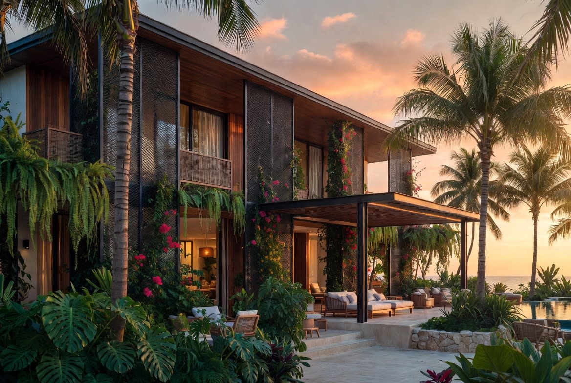 ฟาซาดสไตล์โมเดิร์นทรอปิคอล