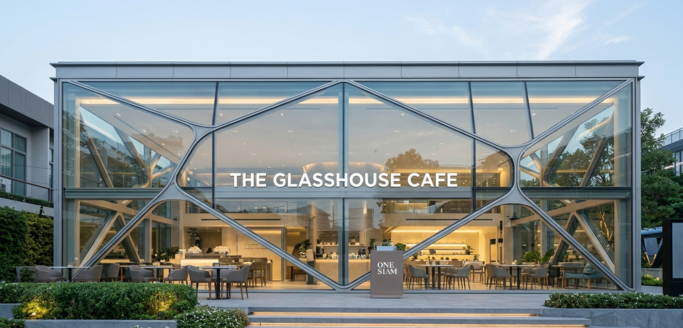 Ekkamai cafe, facade cafe