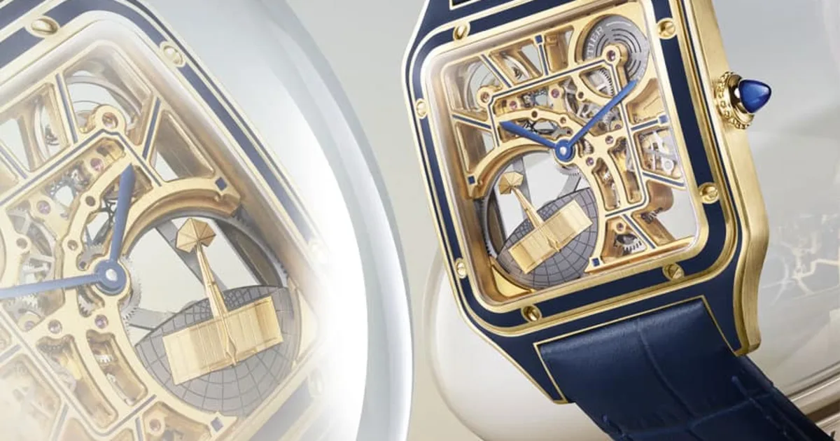 Santos cartier skeleton best sale