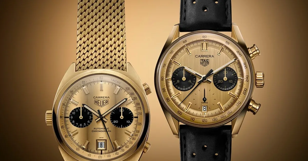 Ruckkehr einer Legende TAG Heuer Carrera Chronograph 18K Gold WatchTime
