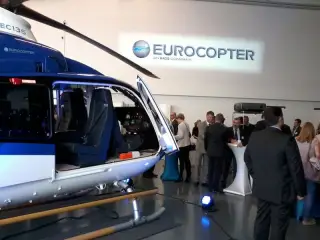 Hubschrauber bei der TeStaF-Präsentation