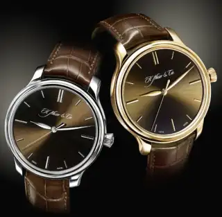 Dreizeigeruh von H. Moser & Cie.: die Monard Marrone