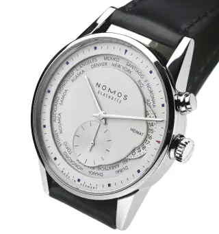 Nomos Glashütte Zürich Weltzeit