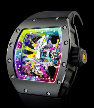 Kooperation mit dem Graffiti-Künstler Cyril Kongo: Richard Mille 68-01 Tourbillon Kongo