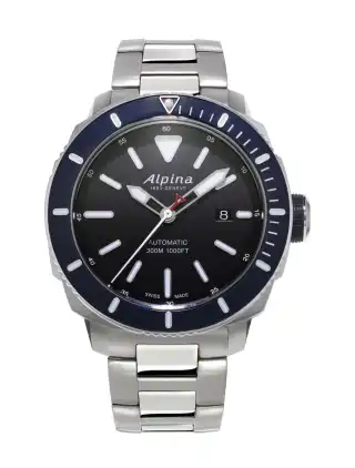 Die Alpina Seastrong Diver 300 Automatic in Edelstahl