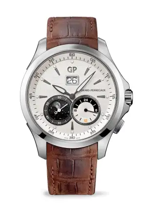 Girard-Perregaux: Traveller Large Date, Moon Phases & GMT in Edelstahl