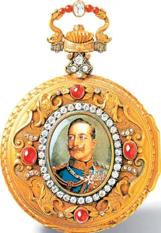 A. Lange & Söhne baute diese Taschenuhr, die Kaiser Wilhelm II. 1898 beim Staatsbesuch in Konstantinopel dem Sultan schenkte