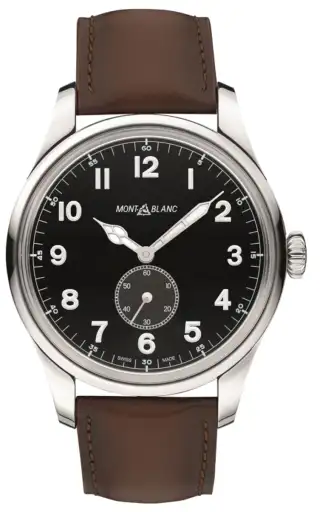 Montblanc: 1858 Automatic Small Second mit Lederband