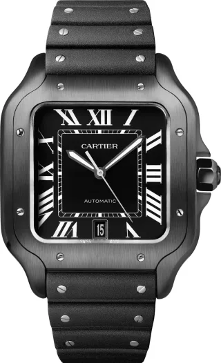 Cartier: Santos de Cartier ADLC am Kautschukband