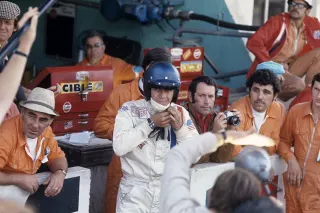 Steve McQueen bei den Dreharbeiten zu "Le Mans" im Juni 1970