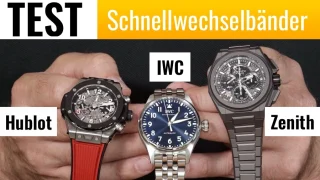 Video: Schnellwechselbänder von Hublot, IWC und Zenith im Vergleich