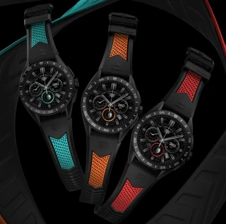 TAG Heuer: Connected, verschiedene Farben Kautschukband