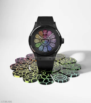 Hublot: Classic Fusion Takashi Murakami Black Ceramic Rainbow