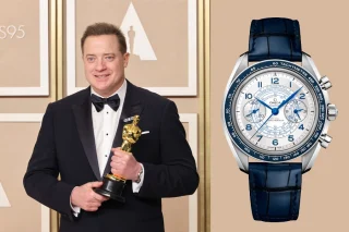 Brendan Fraser, Oscars 2023, OMEGA Speedmaster Chronoscope