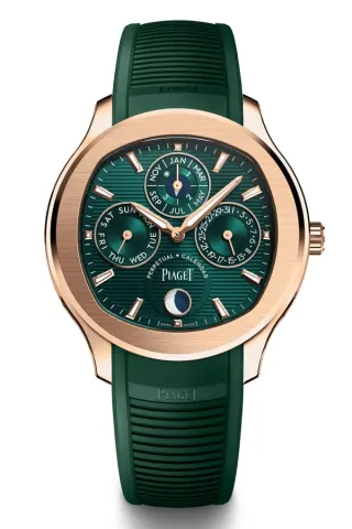 Piaget Uhr, Polo Perpetual Calendar, Grün, Gold, Watches & Wonders 2023