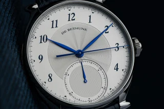 De Bethune DB Eight Monodrücker-Chronograph, Zifferblatt