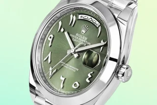 Rolex Day-Date "Arabic Dial" aus Platin