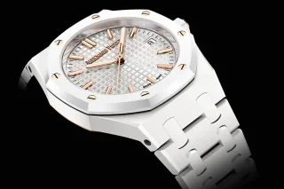 Audemars Piguet Royal Oak Automatik in 34 mm weiß Keramik