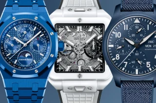 Keramikuhren Blau Weiß, Audemars Piguet, Hublot, IWC