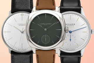 Schlichte Uhren, Junghans, Laurent Ferrier, Nomos Glashütte