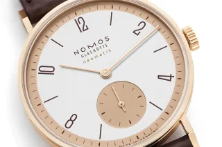 Nomos Glashütte Tangente 175 Exemplare in 18 Karat Roségold