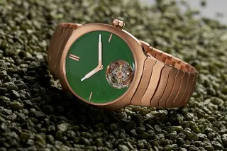 H. Moser & Cie. Streamliner Tourbillon Wyoming Jade, Uhr Rotgold