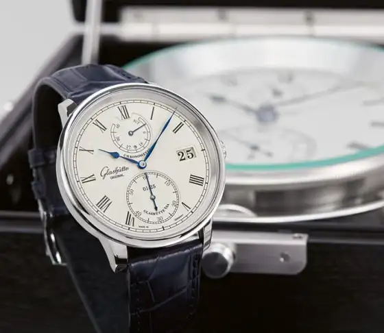 Glashütte Original: Senator Chronometer - limitierte Edition mit Weißgoldgehäuse, Handaufzug-Manufakturkaliber und deutschem Chronometerzertifikat