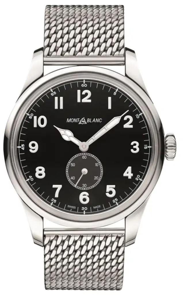 Montblanc: 1858 Automatic Small Second mit Milanaiseband