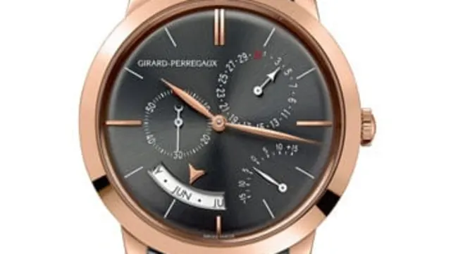 Neue Variante des 1966 Jahreskalenders und Zeitgleichung von Girard-Perregaux