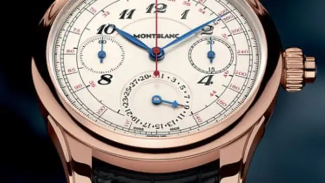 Das Uhrenmodell Montblanc Collection Villeret 1858 Vintage Tachy Date