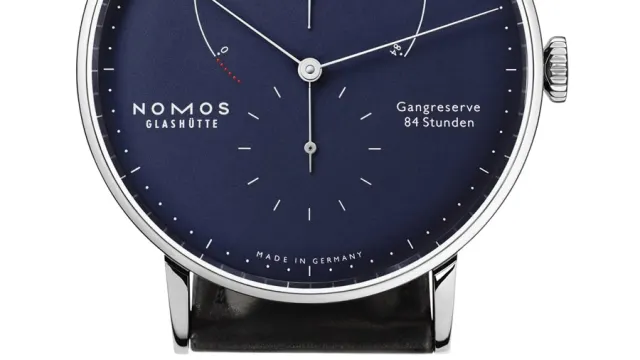 Nomos Glashütte: Lambda tiefblau