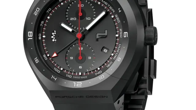Schwarze Titan-Optik: Porsche Design Monobloc Actuator 24H Chronotimer All Black