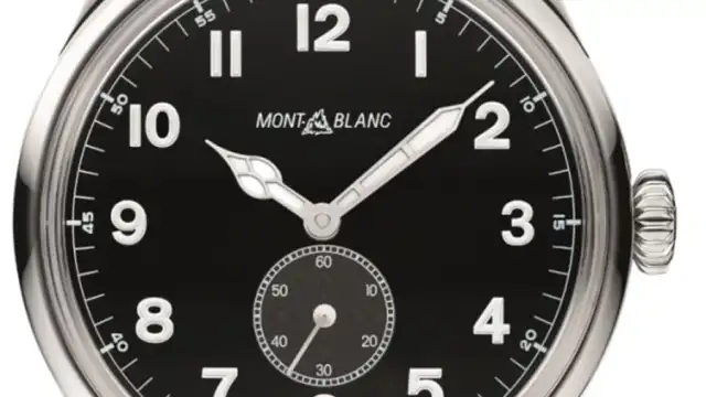 Montblanc: 1858 Automatic Small Second mit Lederband