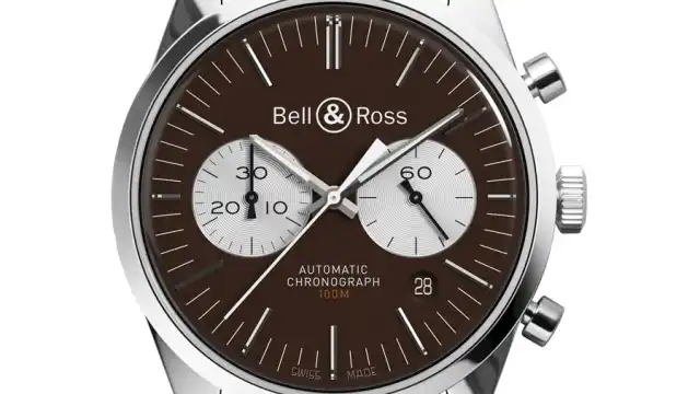 Bell & Ross: BR126 Officer Brown mit braunem Lederband