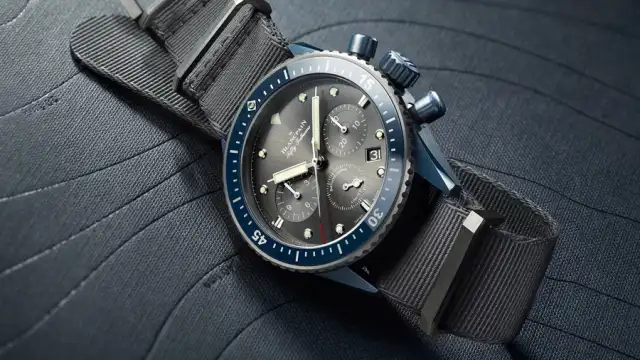 Blancpain: Fifty Fathoms Bathyscaphe Flyback Chronograph Blancpain Ocean Commitment II