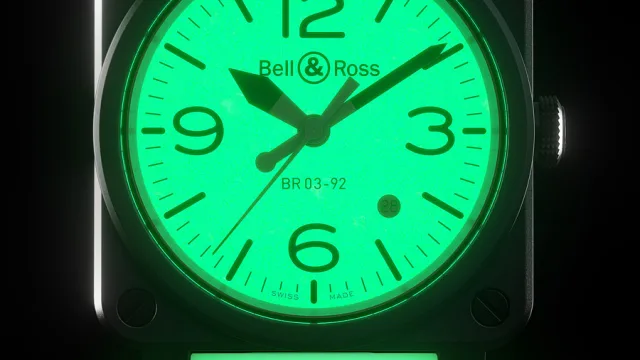 Bell & Ross: BR 03-92 Full Lum bei Nacht