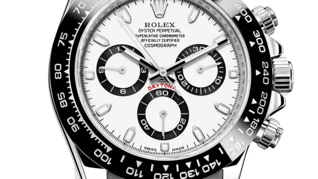 Rolex Cosmograph Daytona mit Tachymeterskala auf der Lünette