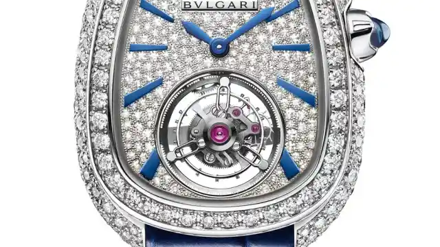 Bulgari: Serpenti Seduttori Tourbillon in Weißgold besetzt mit 299 Diamanten