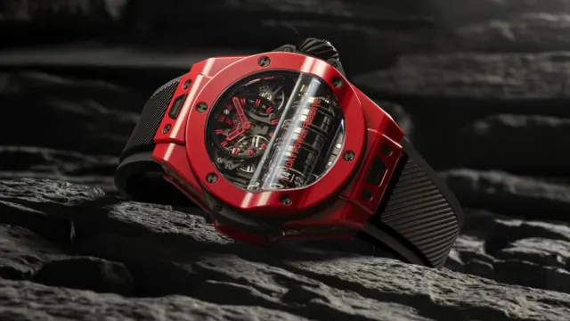 Zwei Wochen Gangreserve dank sieben Federhäusern: Hublot Big Bang MP-11 Red Magic