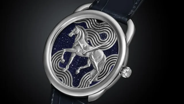 Hermès: Arceau Cheval Cosmique mit Aventurinzifferblatt